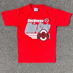 Ohio State Buckeyes Vtg NCAA Softee Tee Jays T-Shirt Youth Size (Large  14-16)